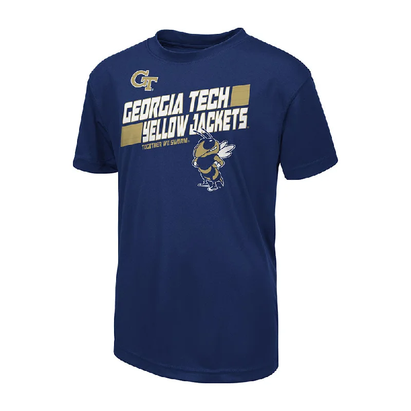 Youth Georgia Tech Block Wordmark Buzz T-Shirt