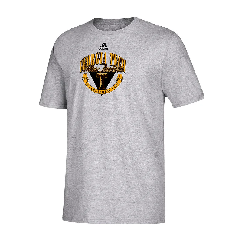 Youth Georgia Tech Adidas Est. Wordmark T-Shirt