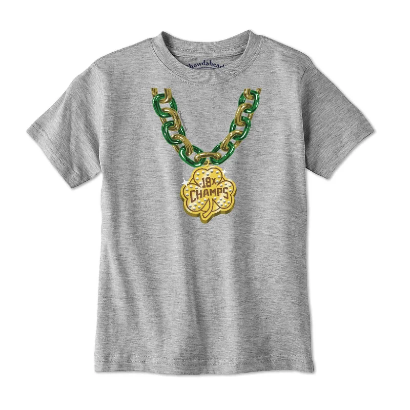 Boston Basketball Champions Shamrock Chain Youth T-Shirt