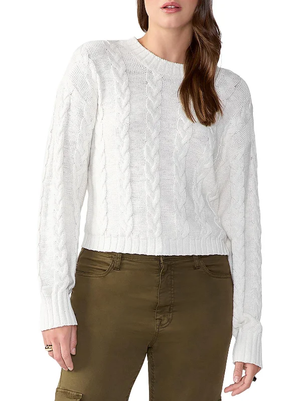 Womens Cotton Knit Pullover Sweater