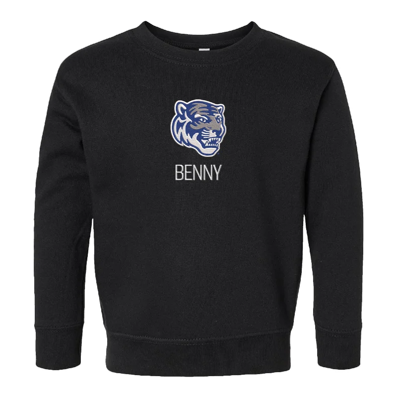 Personalized Memphis Tigers Tiger Head Toddler Crewneck Sweatshirt