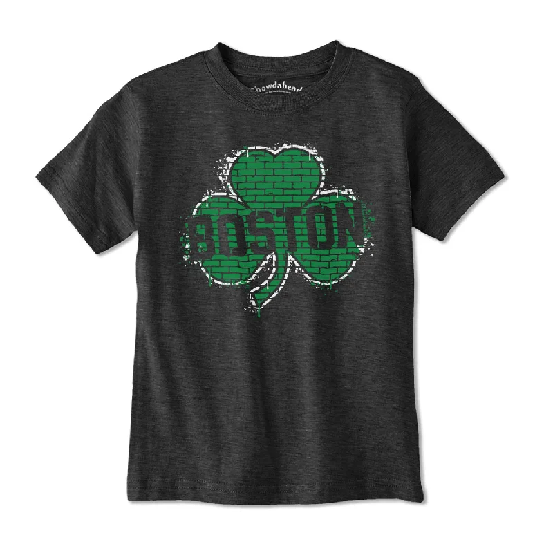 Boston Shamrock Graffiti Youth T-Shirt