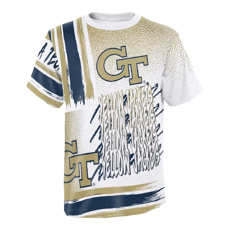 Youth Georgia Tech Yellow Jackets Game Time White T-Shirt