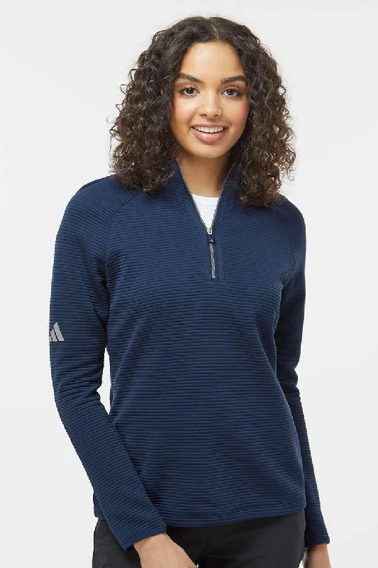 Adidas Womens Spacer 1/4 Zip Sweatshirt - Collegiate Navy Blue