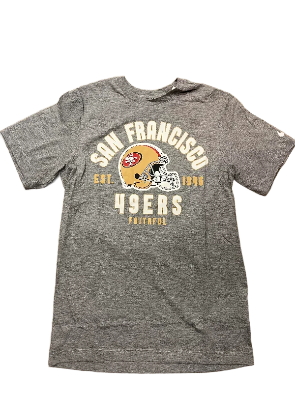 Nike Men's San Francisco 49ers Helmet T-Shirt-grey