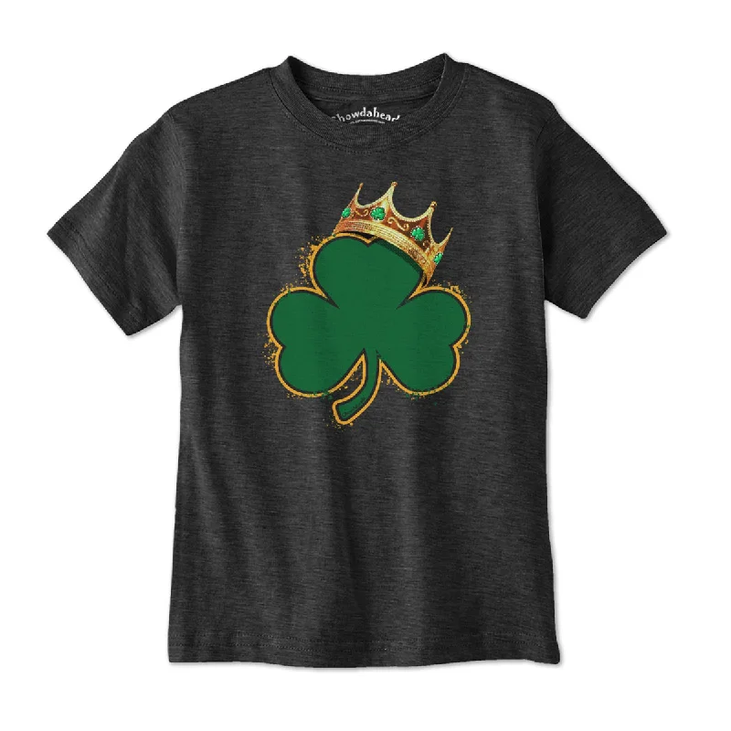 Crowned Shamrock Boston Basketball Champions Youth T-Shirt