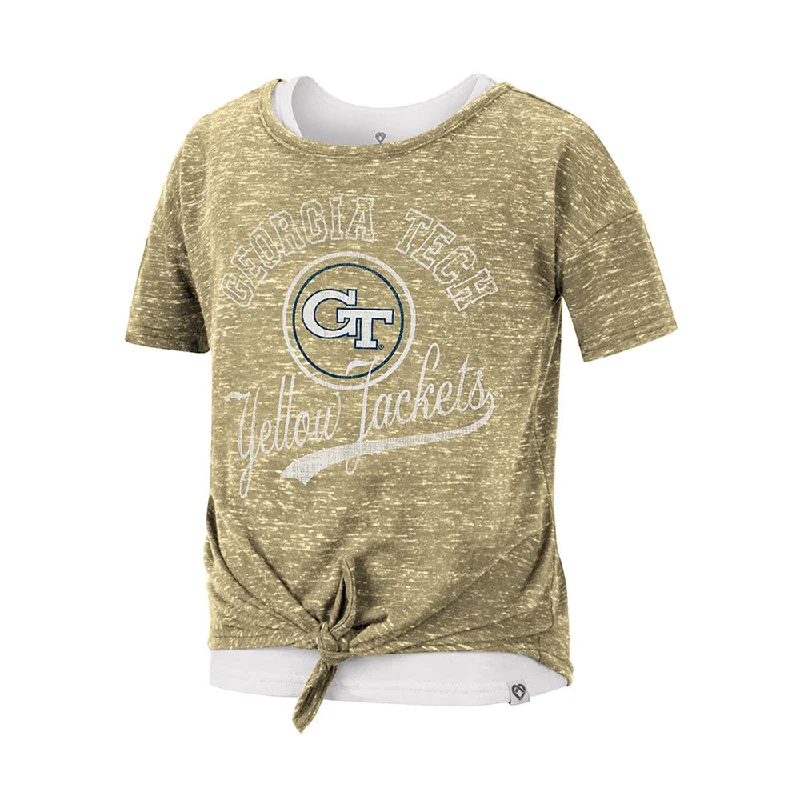 Girls Georgia Tech Yellow Jackets Stroll 2 Layer T-Shirt