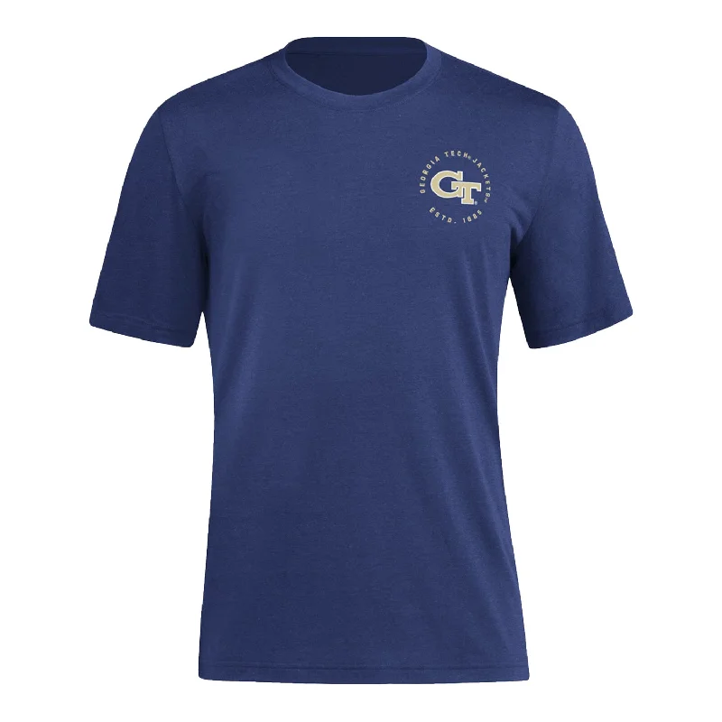 Georgia Tech Yellow Jackets Adidas Home Stack Navy T-Shirt