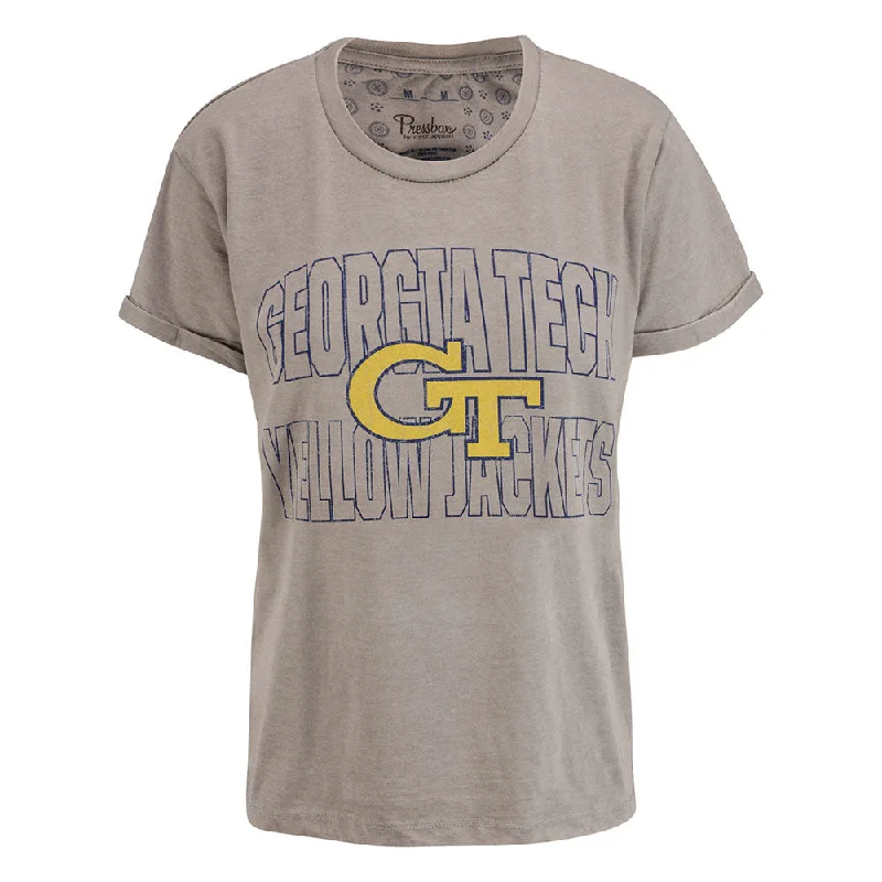 Ladies Georgia Tech Vintage Boyfriend Shirt