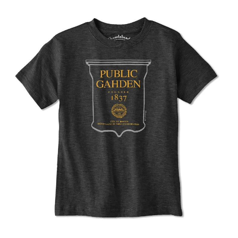 Boston Public Gahden Sign Youth T-Shirt