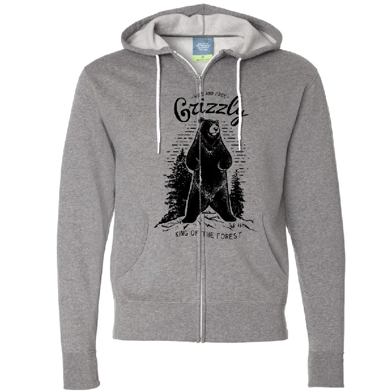 Wild And Free Grizzly Zip-Up Hoodie