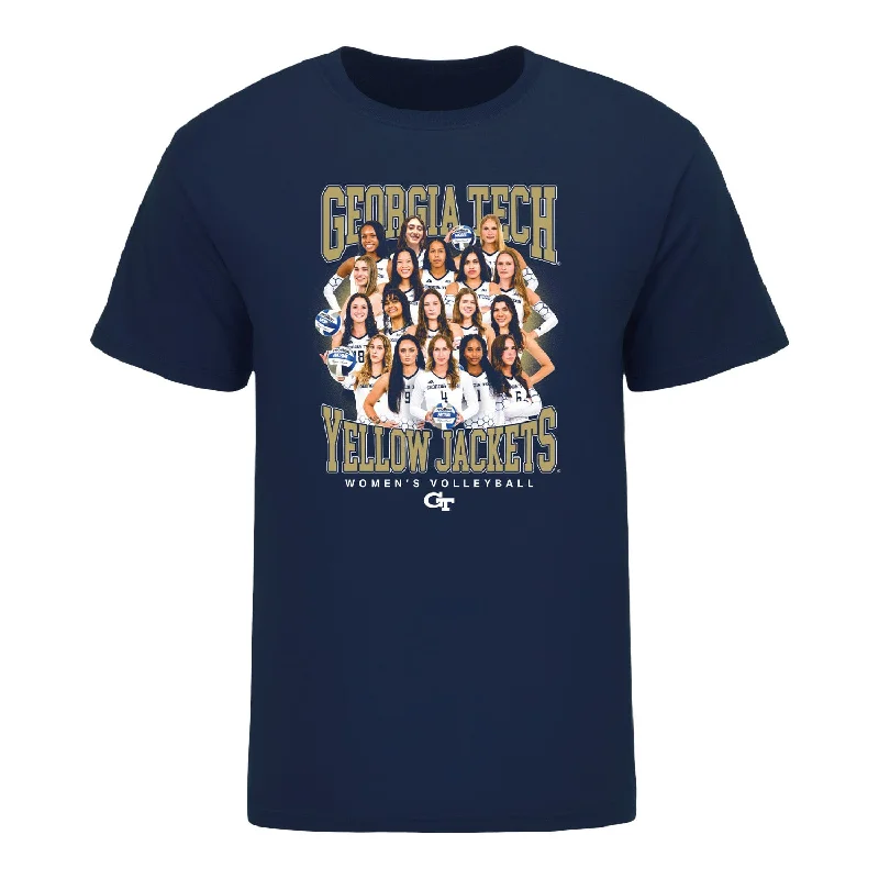 Georgia Tech Yellow Jackets 2024-2025 Women's Volleyball Team T-Shirt