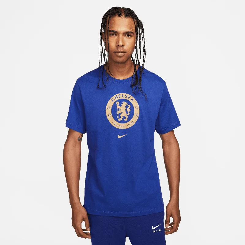 Nike Men's Chelsea FC Crest Soccer T-Shirt-Blue