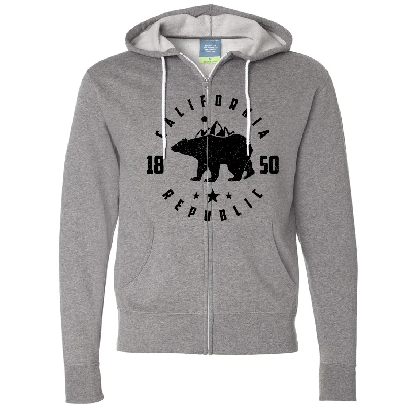 California Republic Mountains Zip-Up Hoodie