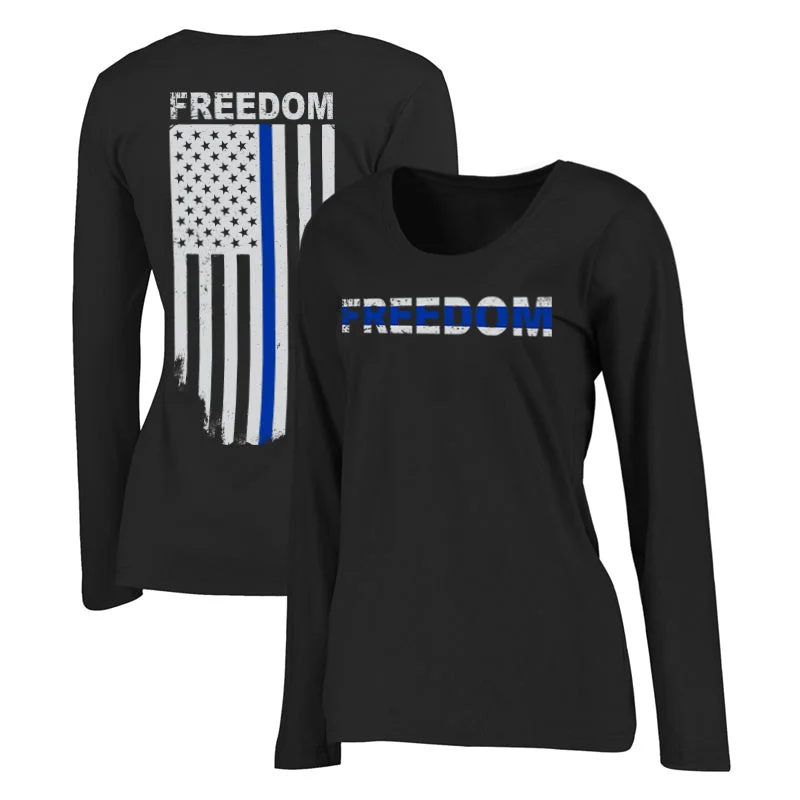 Women's Long Sleeve - Thin Blue Line Freedom