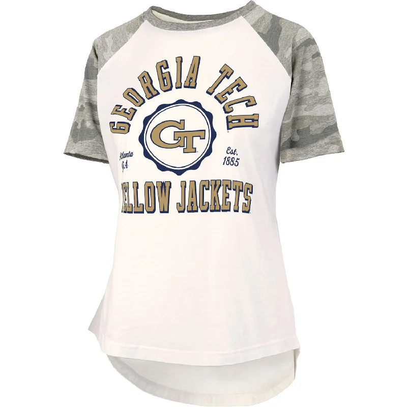 Ladies Georgia Tech Yellow Jackets Bishop Camo T-Shirt