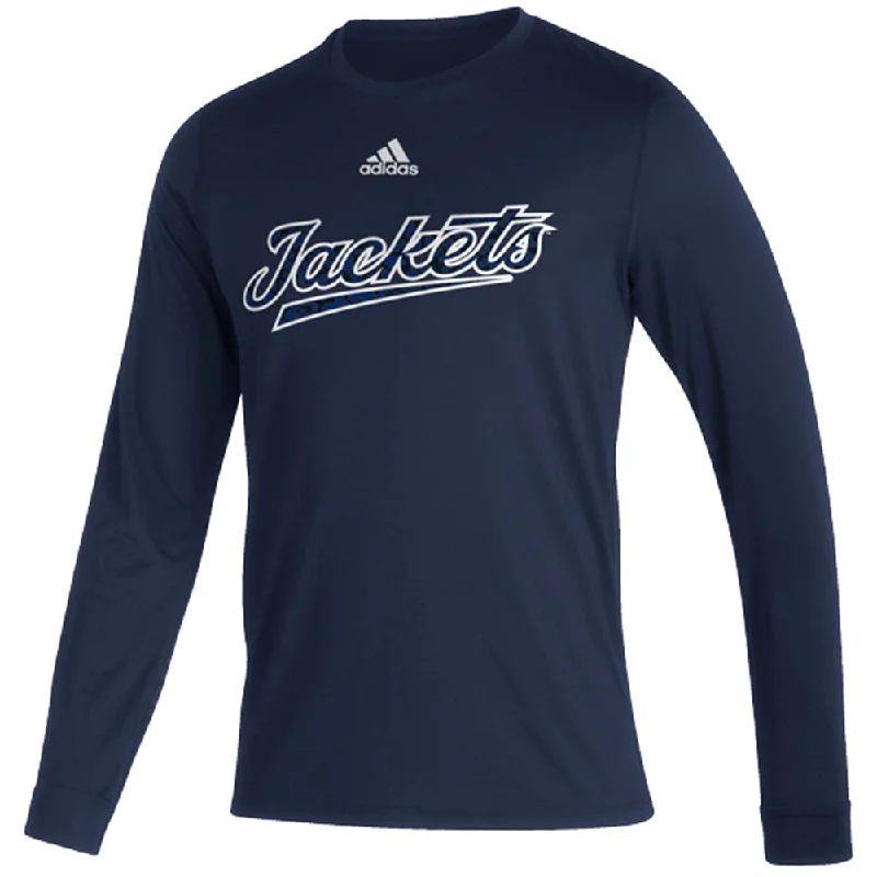 Georgia Tech Yellow Jackets Adidas Creator Jackets Navy Long Sleeve T-Shirt