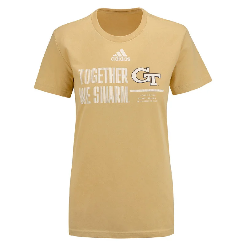 Ladies Georgia Tech Adidas "Together We Swarm" Amplifier T-Shirt