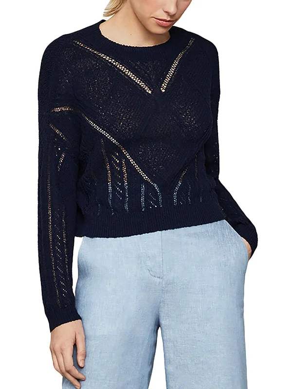 Womens Crew Neck Long Sleeve Sweater