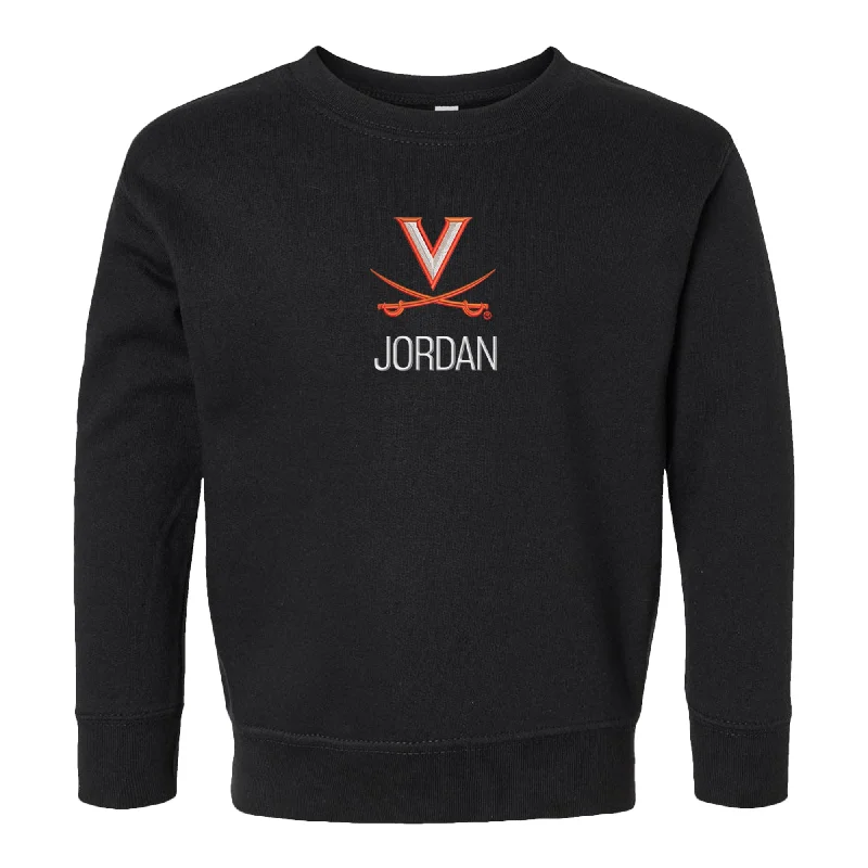 Personalized Virginia Cavaliers Toddler Crewneck Sweatshirt