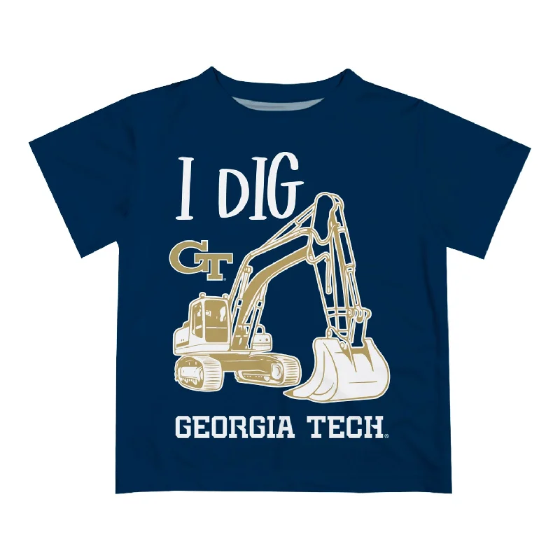 Infant Georgia Tech Yellow Jackets I Dig Navy T-Shirt