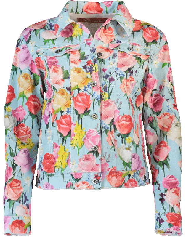 Floral Denim Jacket