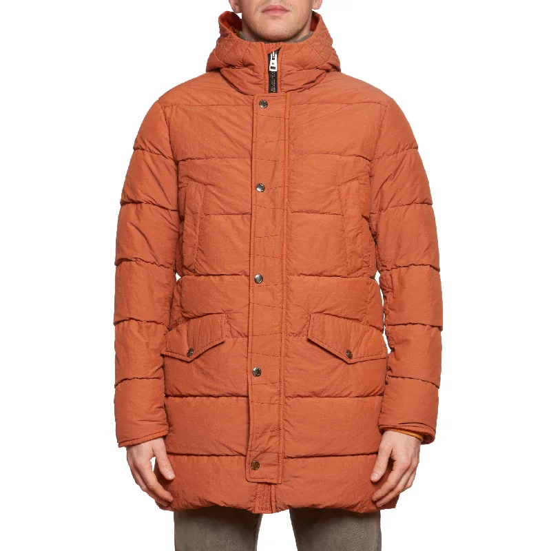 KITON KIRED Orange Goose Down Hooded Parka Puffer Jacket Coat 50 M