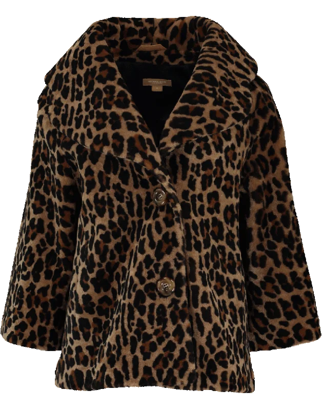 Leopard Shearling Jacket