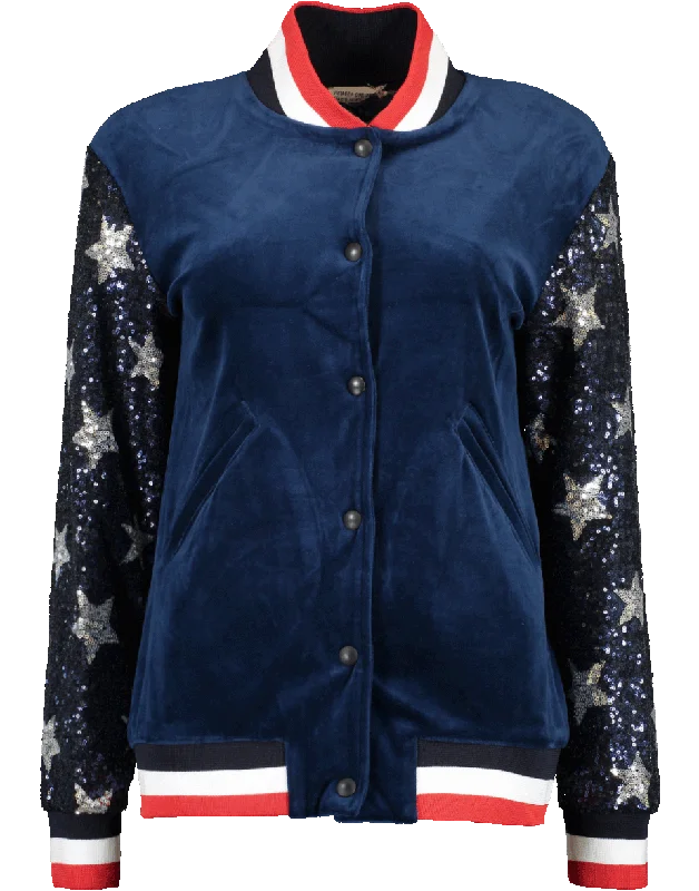 Star Sleeve Logo Bomber