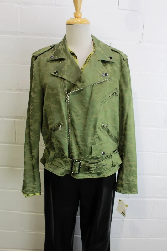 y2k Camo Print Deadstock Jacket by Anne Klein, Medium