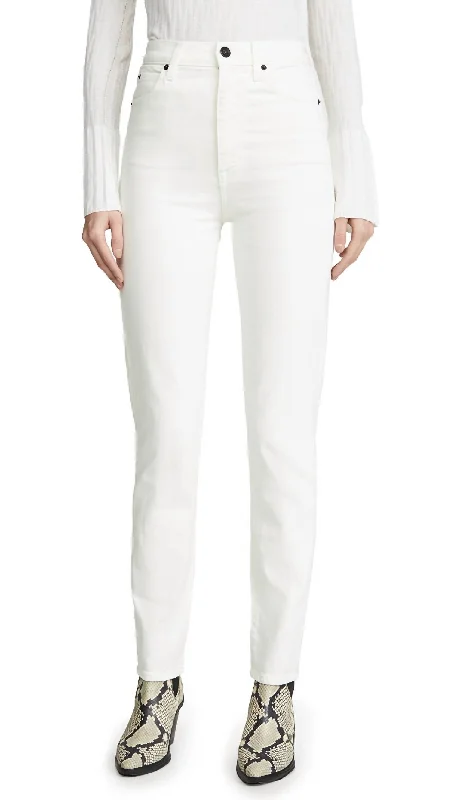 Beatnik High Waist Jeans In White