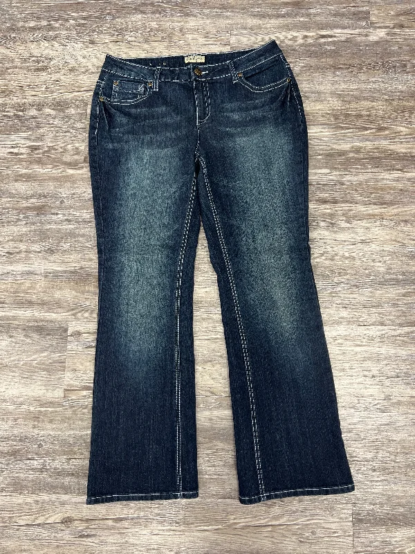 JEANS BOOT CUT EARL JEAN in BLUE DENIM, Size: 12PETITE