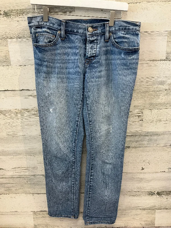 Jeans Boyfriend By Loft In Blue Denim, Size: 2