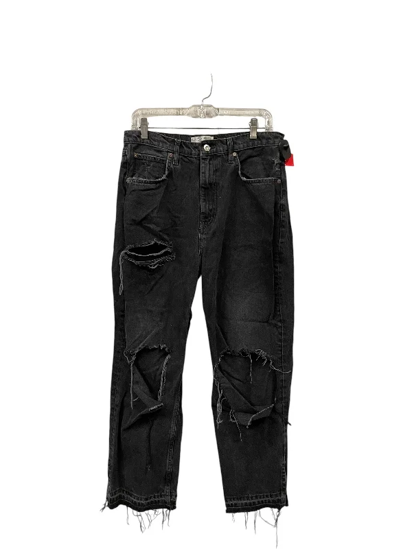 Jeans Boyfriend By We The Free In Black Denim, Size: 12