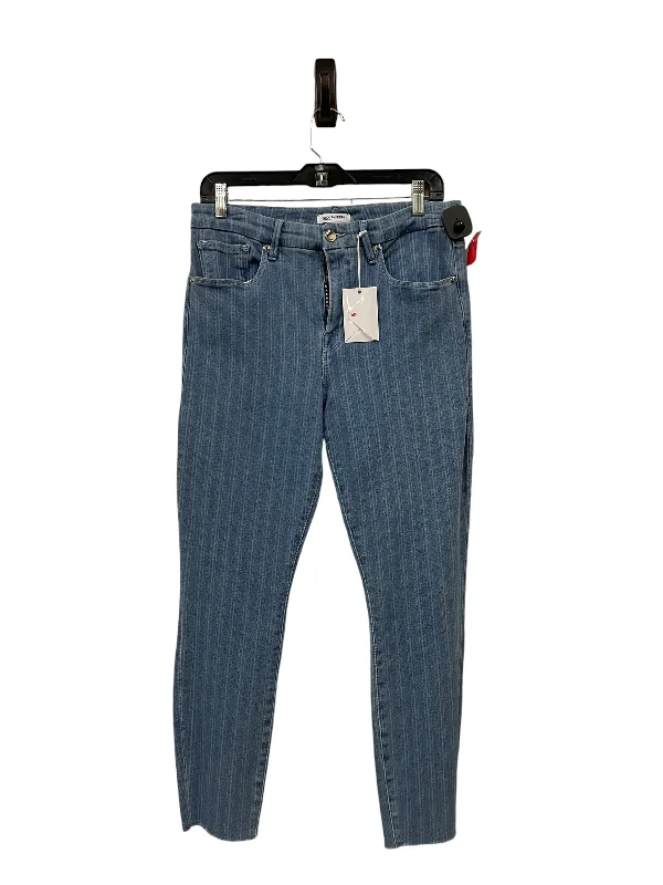 Jeans Cropped By Good American In Blue Denim, Size: 14