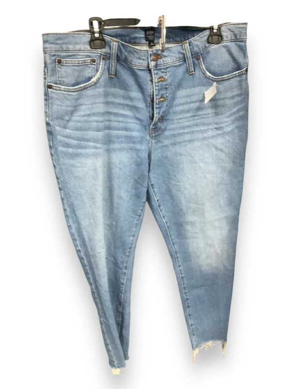 Jeans Skinny By J. Crew In Blue Denim, Size: 16