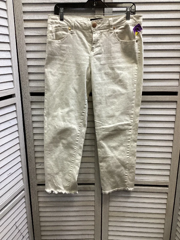 Jeans Straight By 1822 Denim In White Denim, Size: 10