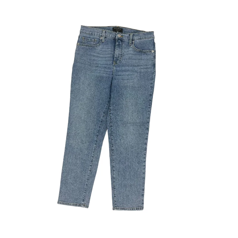 Jeans Straight By Banana Republic In Blue Denim, Size:6