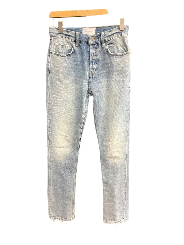 Jeans Straight By Current Elliott In Blue, Size: 0