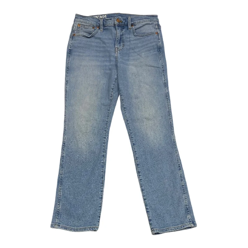 Jeans Straight By J. Crew In Blue Denim, Size: 2