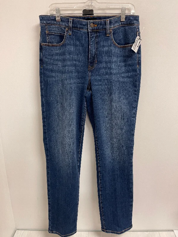 Jeans Straight By Talbots In Blue Denim, Size: 8