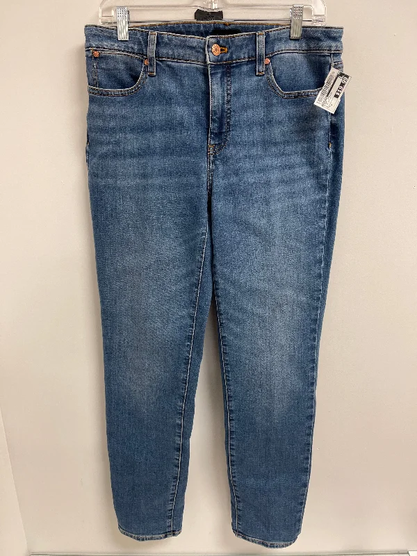 Jeans Straight By Talbots In Blue Denim, Size: 8