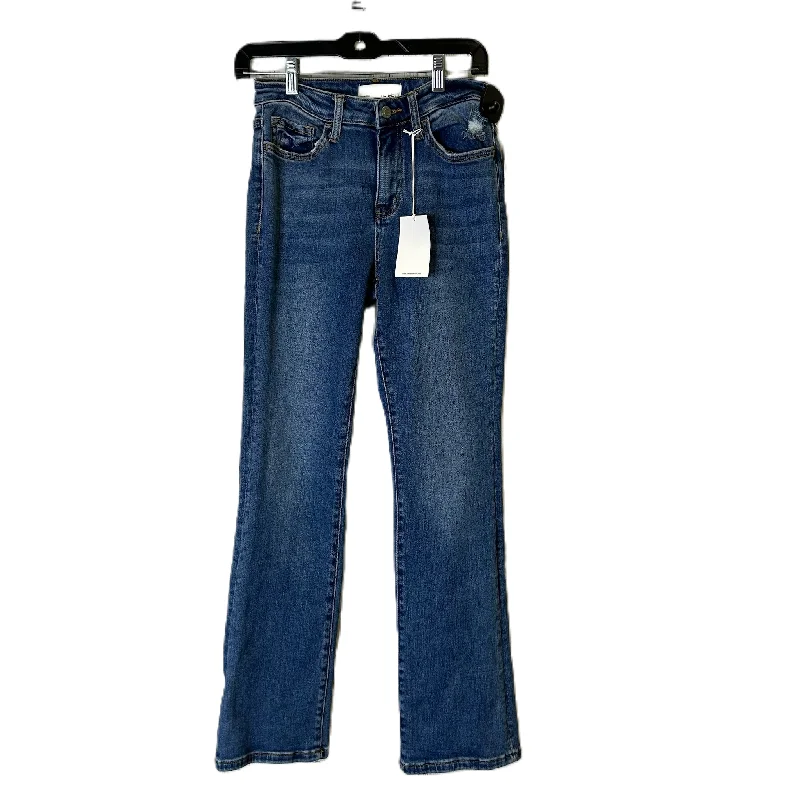 Jeans Straight By Vervet In Blue Denim, Size: 4