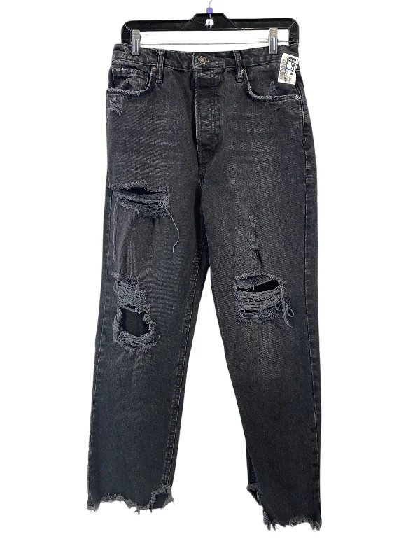 Jeans Straight By We The Free In Black Denim, Size: 28