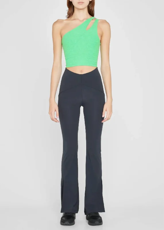 Serve High Rise Flare Pant In Gray