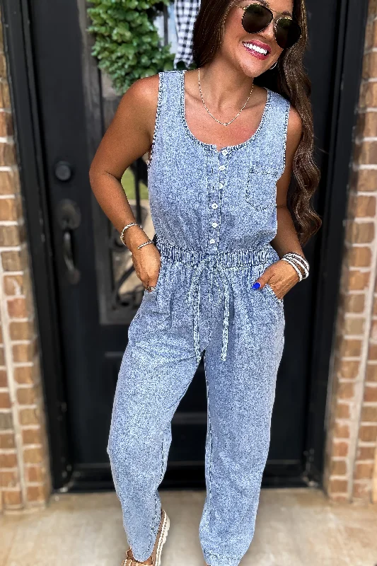 A Forever Favorite Denim Jumpsuit