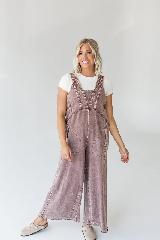 Terry Knit Jumpsuit | Chocolate