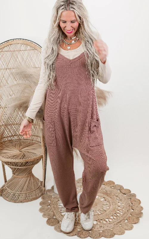 Fall Sierra Lounge Harem Jumpsuit w/ Pockets