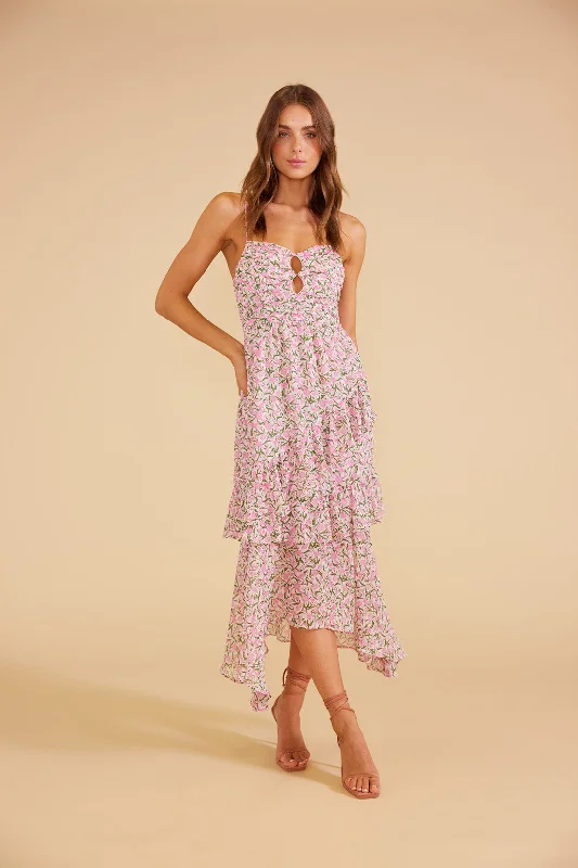 LIBERTY MIDI FLORAL DRESS