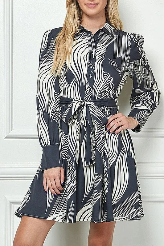 SALE | Abstract Shirt Dress